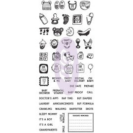 My Prima Planner Clear Stamps - "Baby"
