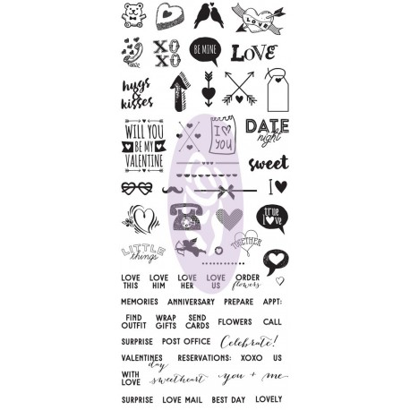 My Prima Planner Clear Stamps - "V-Day"