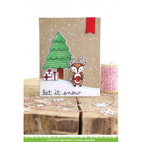 Snowy backdrops - Timbro di Lawn Fawn