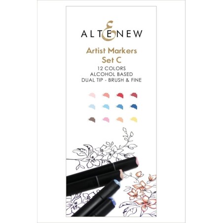 Artist Markers Set C di Altenew 12 colori