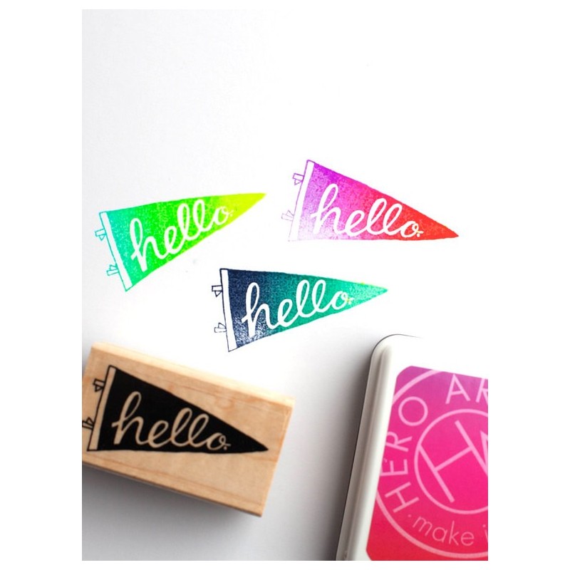 Chartreuse to Blue - Neon Ombre - Inchiostro Hero Arts