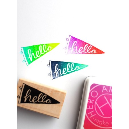 Chartreuse to Blue - Neon Ombre - Inchiostro Hero Arts