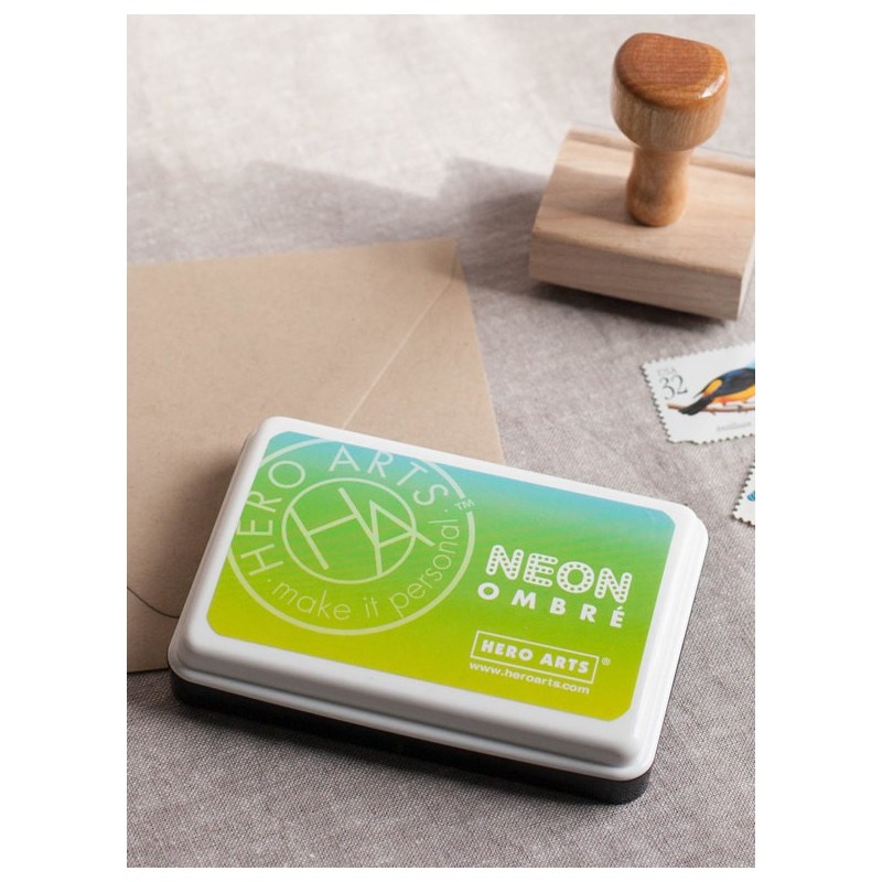 Chartreuse to Blue - Neon Ombre - Inchiostro Hero Arts