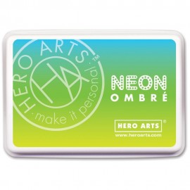Chartreuse to Blue - Neon Ombre - Inchiostro Hero Arts