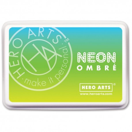 Chartreuse to Blue - Neon Ombre - Inchiostro Hero Arts