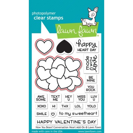 How you bean? conversation heart add-on - Timbro Lawn Fawn