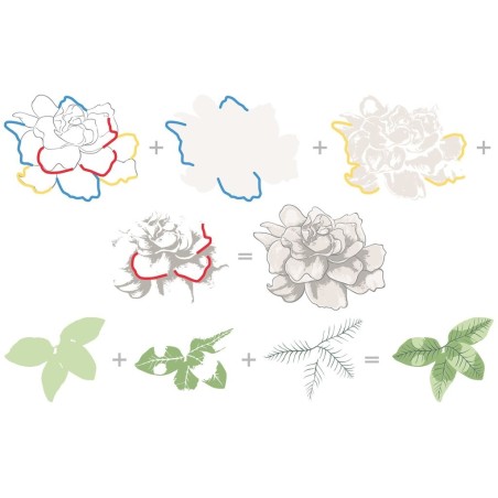 Build-A-Flower: Gardenia - Timbro di Altenew