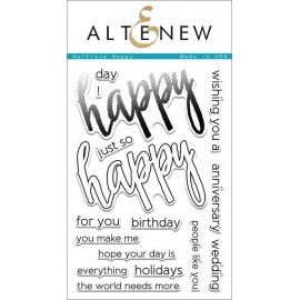 Halftone Happy Stamp Set