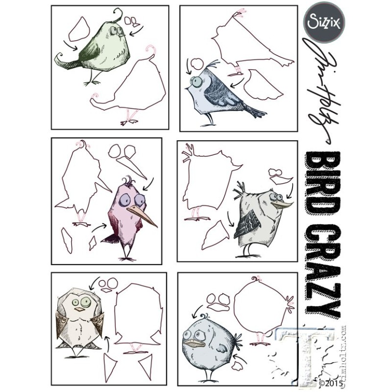 Mini Bird Crazy & Things Stamp Set by Tim Holtz