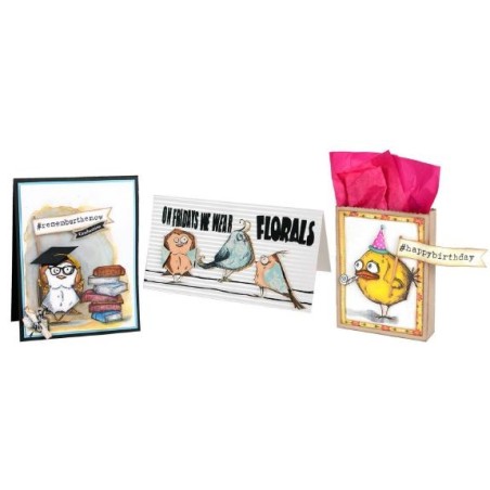Mini Bird Crazy & Things Stamp Set by Tim Holtz