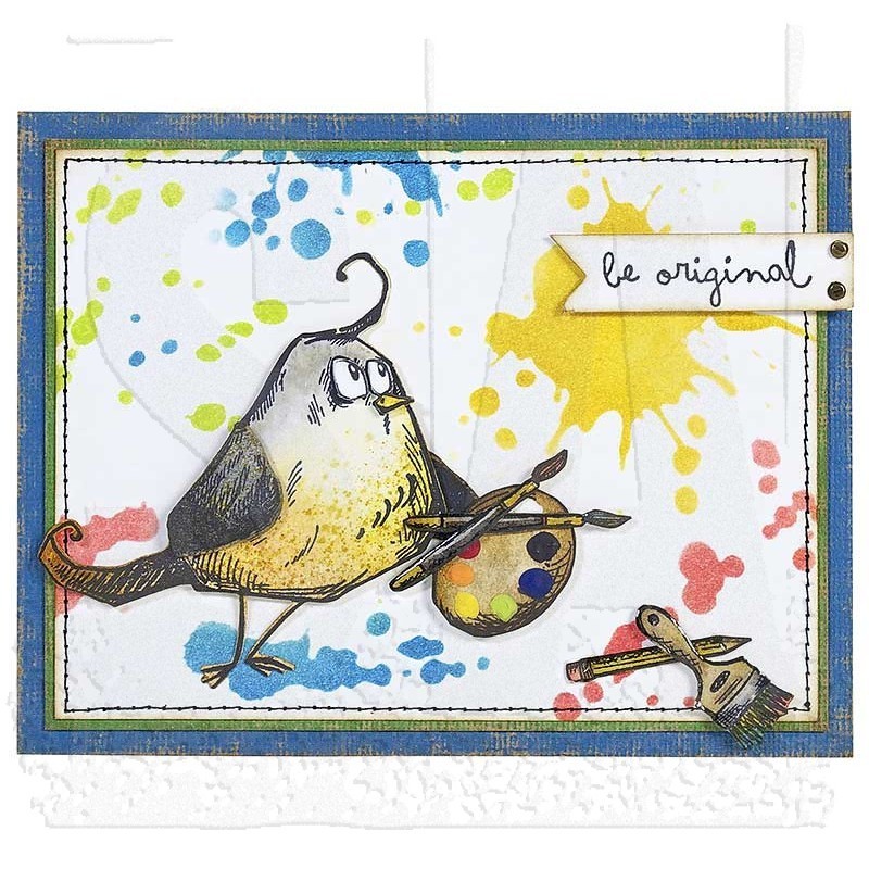Mini Bird Crazy & Things Stamp Set by Tim Holtz