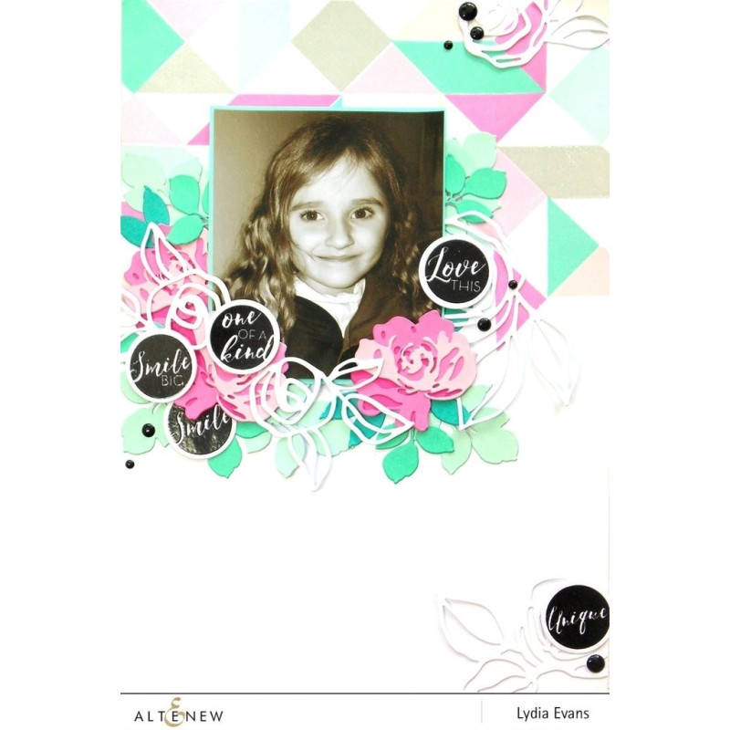 Circled Sentiments Stamp & Die Bundle - Timbro e fustella di Altenew
