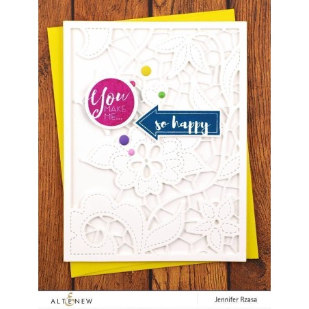 Circled Sentiments Stamp & Die Bundle - Timbro e fustella di Altenew