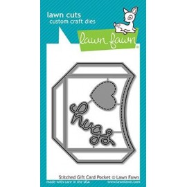 stitched gift card pocket - Fustella Lawn Fawn