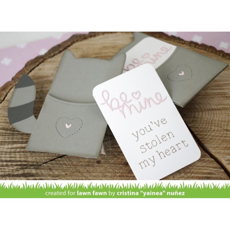 stitched gift card pocket - Fustella Lawn Fawn