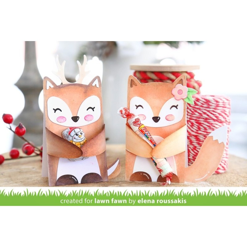 Woodland critter huggers - Fustella Lawn Fawn