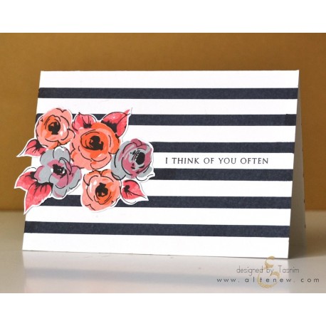 Painted Flowers Stamp Set