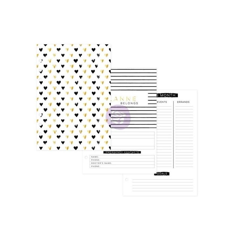 My Prima Planner - A5 Inserts - Golden Plan