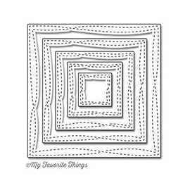 Die-namics Wonky Stitched Square - Fustella My Favorite Things