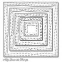 Die-namics Wonky Stitched Square - Fustella My Favorite Things