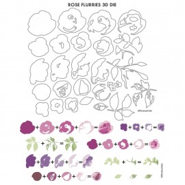 Rose Flurries 3D Die Set - Fustelle di Altenew 2
