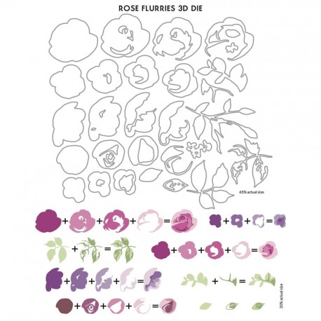 Rose Flurries 3D Die Set - Fustelle di Altenew