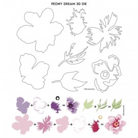 Peony Dream 3D Die Set - Fustelle di Altenew 2