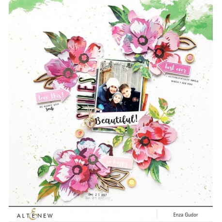 Peony Dream 3D Die Set - Fustelle di Altenew