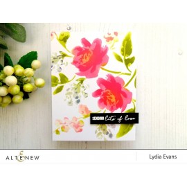 Watercolor Bouquet Stencil di Altenew 2
