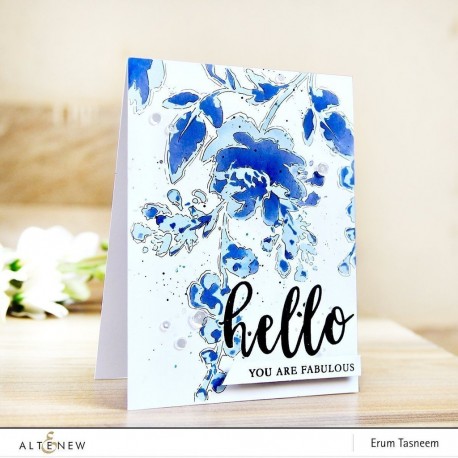 Watercolor Bouquet Stencil di Altenew