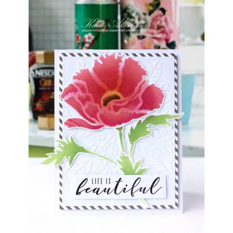 Poppy Bloom Stencil di Altenew