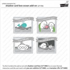 Shadow box card ocean add-on- Fustella Lawn Fawn 2