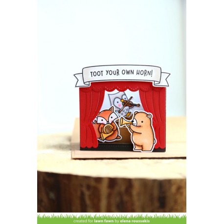 Shadow box card theater add-on - Fustella Lawn Fawn