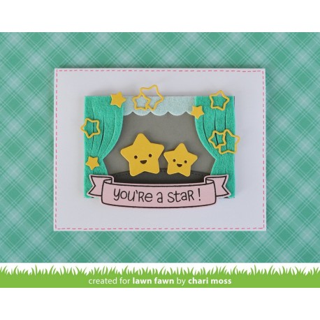 Shadow box card theater add-on - Fustella Lawn Fawn