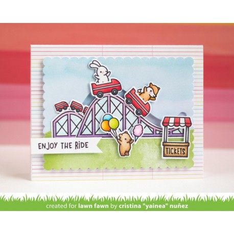 Coaster Critters slide on over add-on - Fustella Lawn Fawn