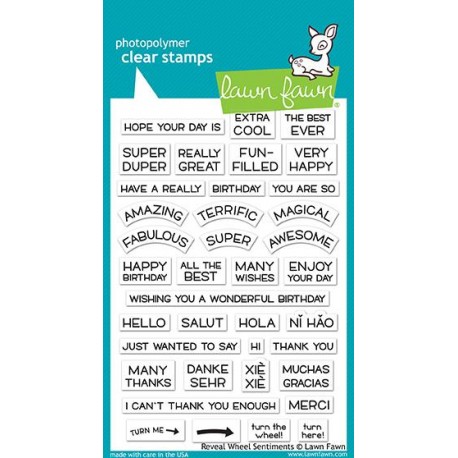 Reveal wheel sentiments - Timbro Lawn Fawn