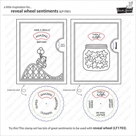 Reveal wheel sentiments - Timbro Lawn Fawn