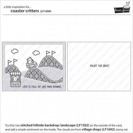 Coaster critters - Timbro Lawn Fawn