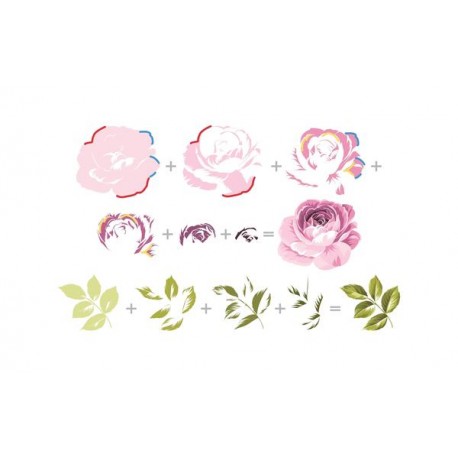 Build-A-Flower: Rose - Timbro e fustella di Altenew