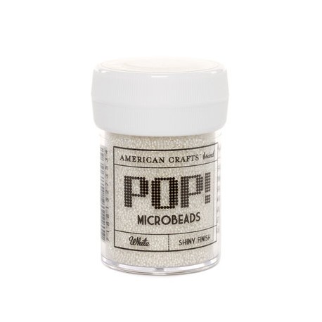 American Crafts - Pop! - Microbeads - White
