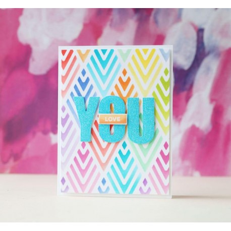 Deco Wallpaper Stencil di Altenew