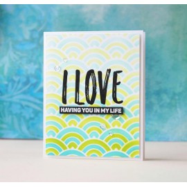 Scallop Builder Stencil di Altenew 2