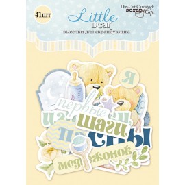 Ephemera - Abbellimenti di carta "Little bear"