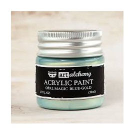 Prima Marketing Finnabair Art Alchemy vernice acrilica opal magic - "Blue-Gold"