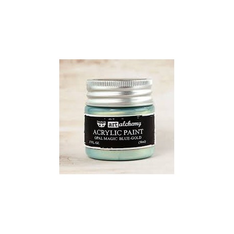 Prima Marketing Finnabair Art Alchemy vernice acrilica opal magic - "Blue-Gold"
