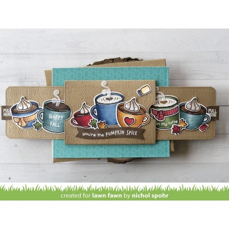 Double slider surprise - Fustella Lawn Fawn