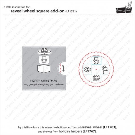 Reveal wheel square add-on - Fustella Lawn Fawn