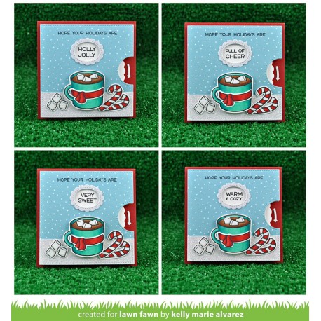 Reveal wheel square add-on - Fustella Lawn Fawn