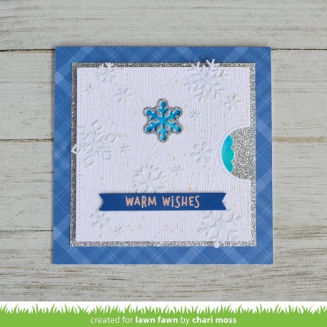 Reveal wheel snowflake add-on - Fustella Lawn Fawn