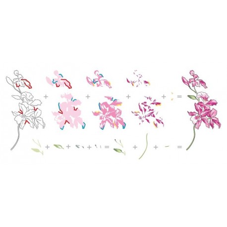 Build-A-Flower: Cattleya - Timbro e fustella di Altenew